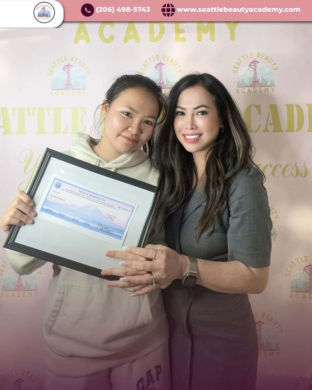 Nail tech graduation success stories Seattle