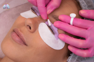 Student in esthetics course Seattle