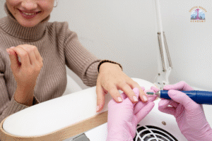 Seattle Beauty Academy manicure class hands-on practice