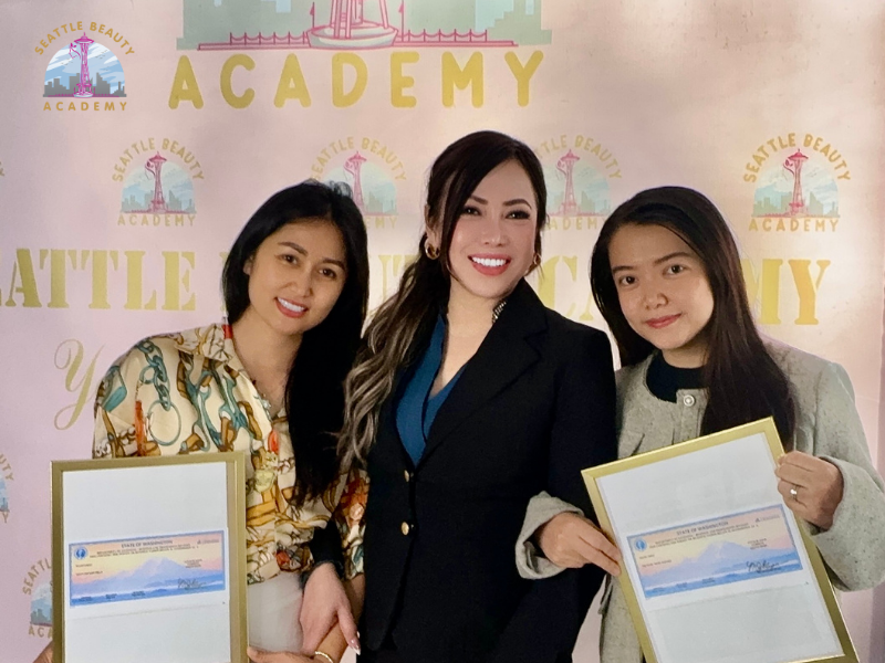 Beauty school students gaining real-world experience in skincare and cosmetology career pathways Beauty school students gaining real-world experience in skincare and cosmetology career pathways