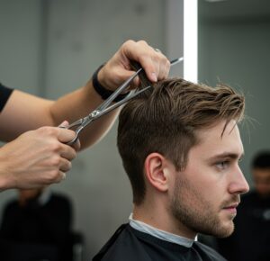 man haircut in Seattle 