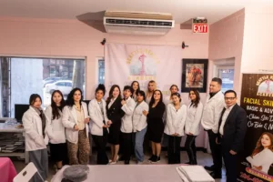Seattle Beauty Academy nail technology program classroom with bilingual instruction