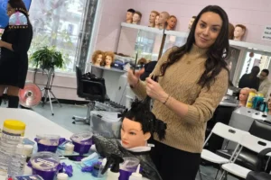 Seattle Beauty Academy hair design program is practicingnail technical