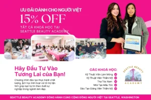 Chương trình khuyến mãi khoá học làm đẹp Seattle