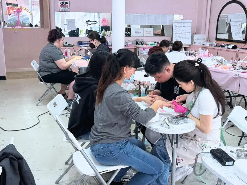 Washington beauty school nail classrooms