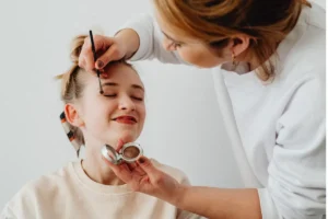 Different types of makeup and professional makeup tools