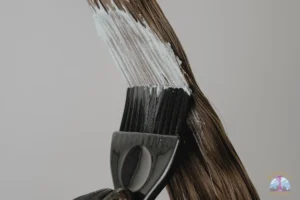 Hair color chemistry showing how hair dye interacts with the hair structure