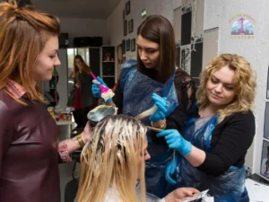 Heat styling, brushing, chemical services, and temporary styling products can alter the appearance of the natural pattern